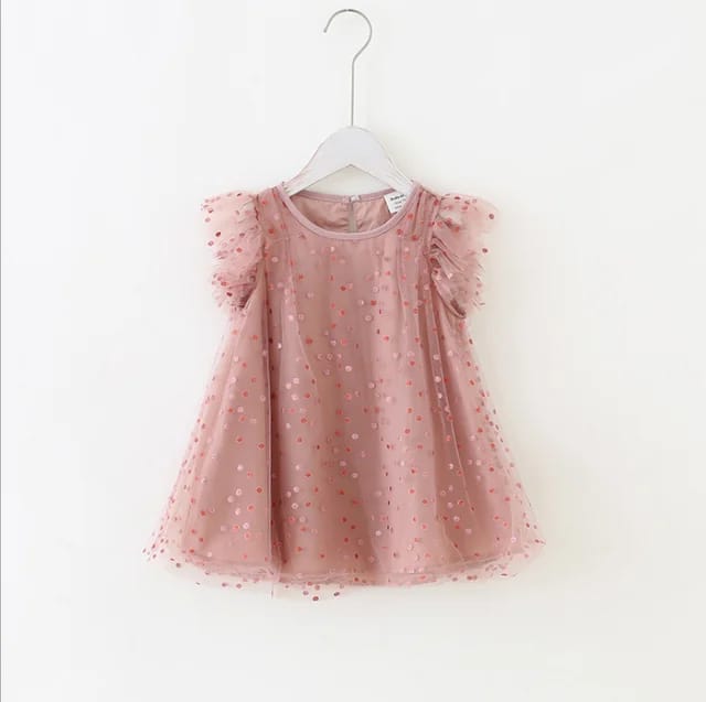 Children's dress summer girls' dress net gauze sleeves children's princess skirt baby skirt X1358062 - Tuzzut.com Qatar Online Shopping