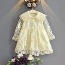High quality's, SUMMER clothing party dress fashion baby girls kids fashion lace sleeve dresses long X798579 - Tuzzut.com Qatar Online Shopping