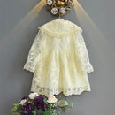 High quality's, SUMMER clothing party dress fashion baby girls kids fashion lace sleeve dresses long X798579 - Tuzzut.com Qatar Online Shopping