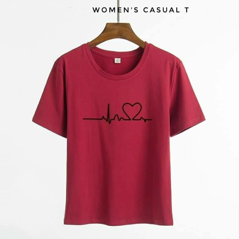 New Summer Love Printed Women's Short Sleeve Causal T-Shirts