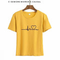 New Summer Love Printed Women's Short Sleeve Causal T-Shirts - Tuzzut.com Qatar Online Shopping