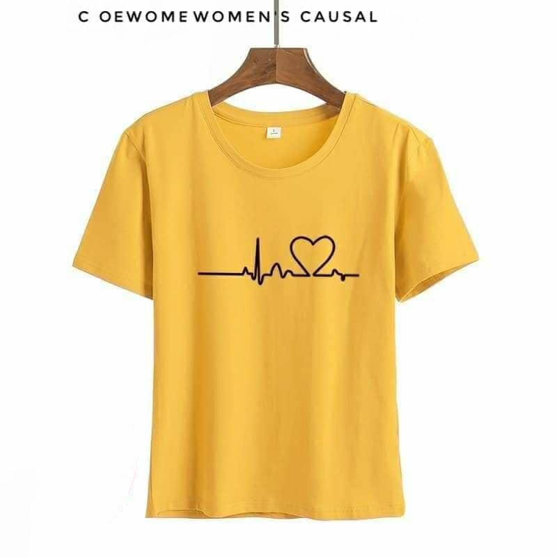 New Summer Love Printed Women's Short Sleeve Causal T-Shirts New Summer Love Printed Women's Short Sleeve Causal T-Shirts