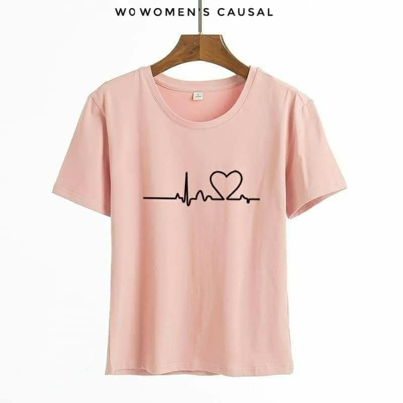 New Summer Love Printed Women's Short Sleeve Causal T-Shirts New Summer Love Printed Women's Short Sleeve Causal T-Shirts
