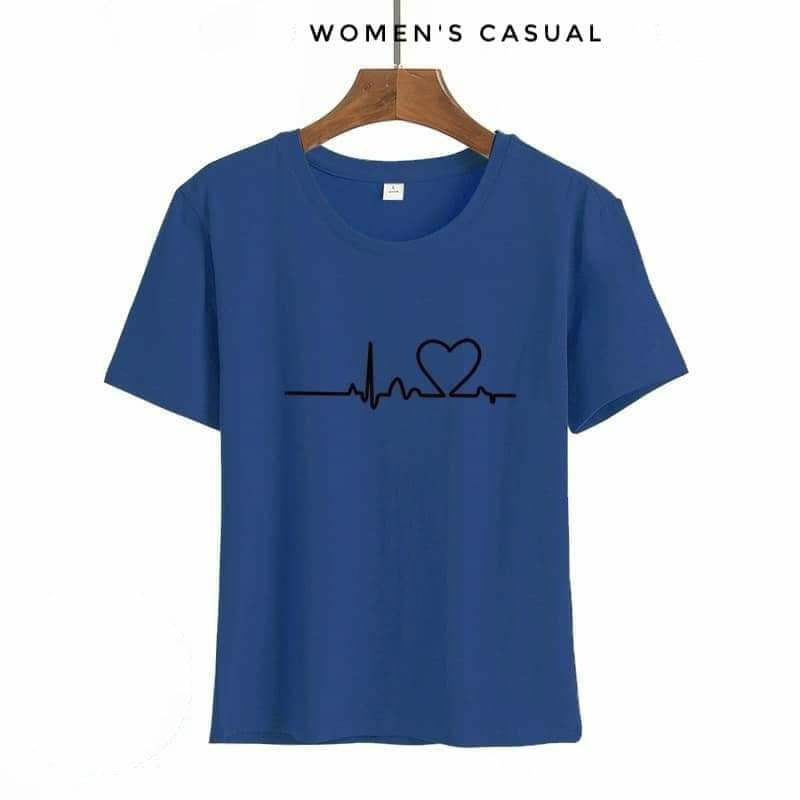 New Summer Love Printed Women's Short Sleeve Causal T-Shirts - Tuzzut.com Qatar Online Shopping