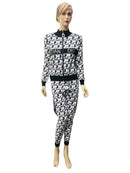 2 Pcs Women's Fashion Printed Pant & Top Set S4417141 - Tuzzut.com Qatar Online Shopping