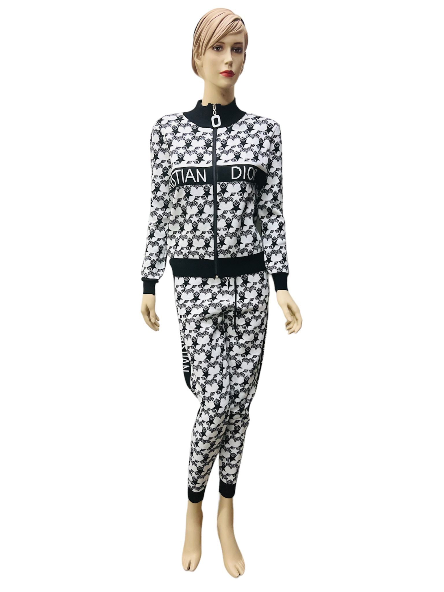 2 Pcs Women's Fashion Printed Pant & Top Set S4417141 2 Pcs Women's Fashion Printed Pant & Top Set S4417141
