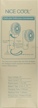 NICE COOL 3 in 1 Multifunctional Mini Electric Fan - Tuzzut.com Qatar Online Shopping