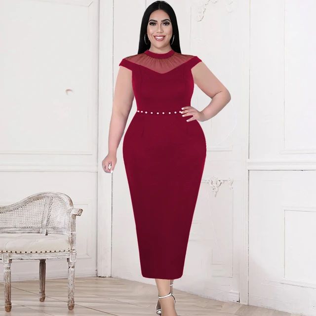 Cocktail Dress Beaded Mesh Appliques Peplum Zipper Ankle Length Evening Dinner Party Elegant Dress for Women S3797208 Cocktail Dress Beaded Mesh Appliques Peplum Zipper Ankle Length Evening Dinner Party Elegant Dress for Women S3797208