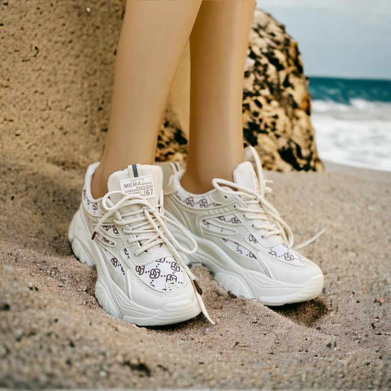 Women's High Soled Sneaker Fashion Casual Shoe HX-L85-2 - Tuzzut.com Qatar Online Shopping