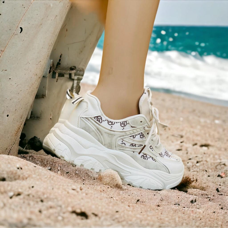 Women's High Soled Sneaker Fashion Casual Shoe HX-L85-2 - Tuzzut.com Qatar Online Shopping