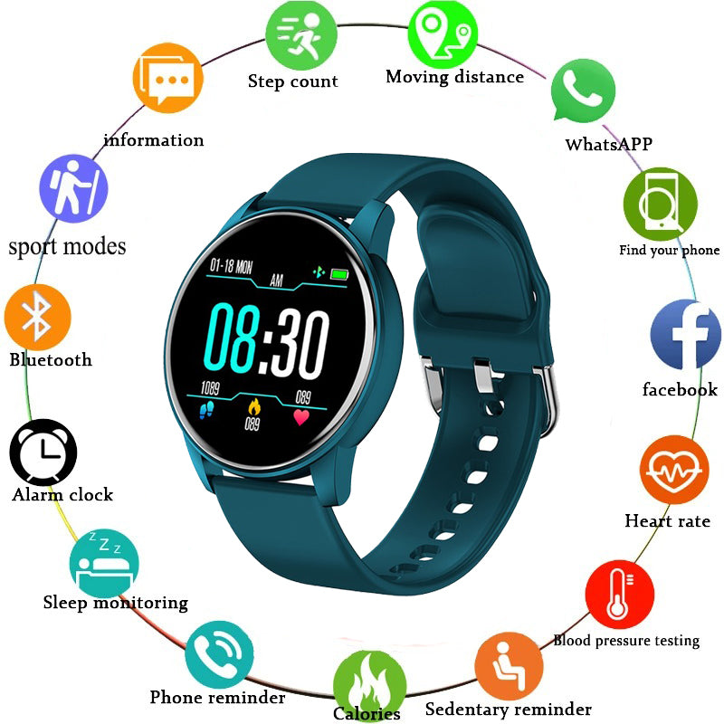 Women Smart Watch Real-time Weather Forecast Sport Fitness Heart Rate Monitor Ladies Fashion Smartwatch Men S4589795 - Tuzzut.com Qatar Online Shopping