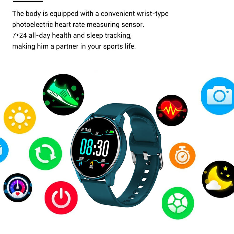 Women Smart Watch Real-time Weather Forecast Sport Fitness Heart Rate Monitor Ladies Fashion Smartwatch Men S4589795 - Tuzzut.com Qatar Online Shopping