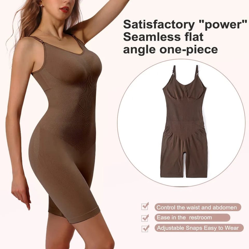 MISTHIN Women Full Body Shaper Tummy Control Long Panties Seamless Bodysuit Strap Compression Bra Plus Underwear Slimming Shorts S4508420