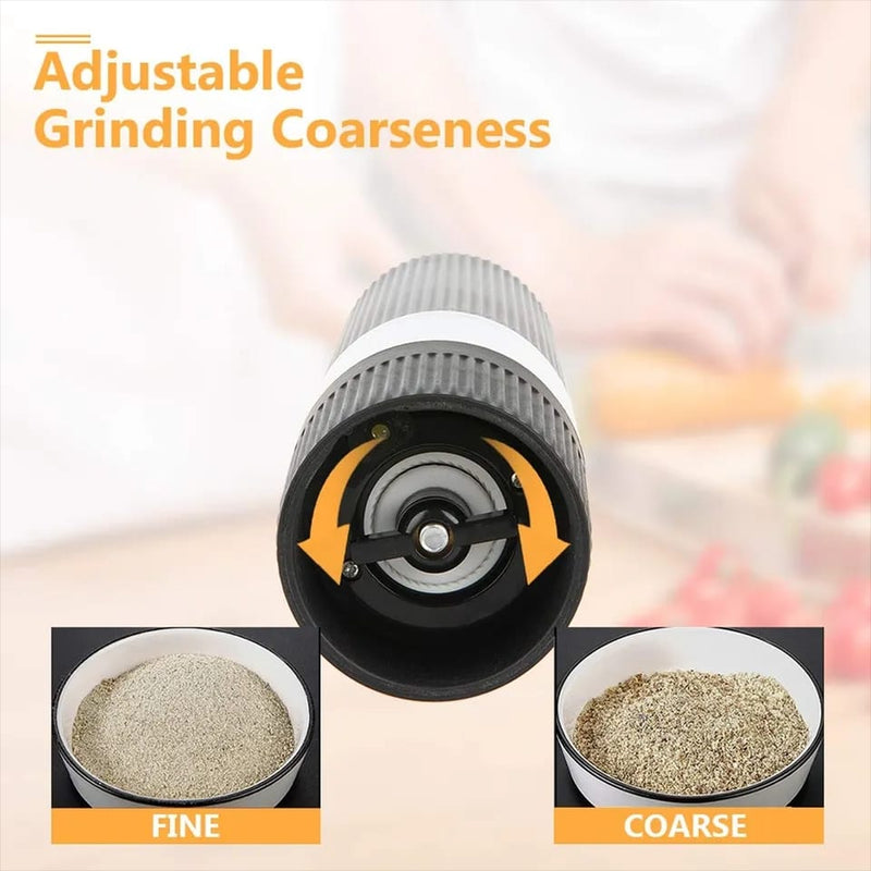 Electric Salt and Pepper Mill Grinders Set Adjustable Thickness Herb Spice Mill with Led Light Kichen Barbecue Grinding Tools S4225177 - Tuzzut.com Qatar Online Shopping