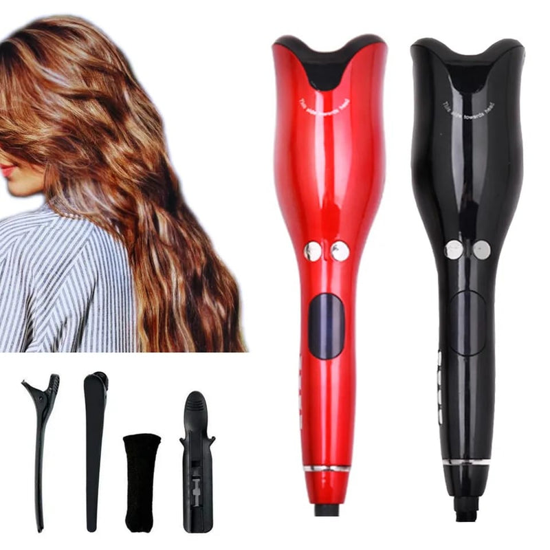 New Rose Curler Full Automatic Multifunctional Infrared Heating LED Liquid Crystal Lazy People Mini Portable Curling Hair Stick S3127602