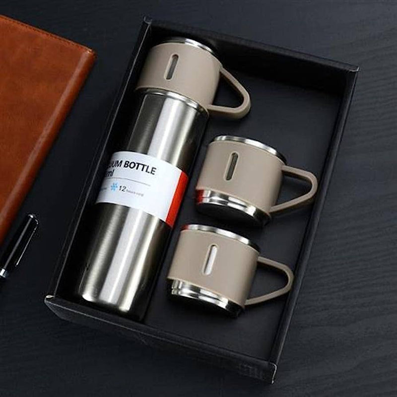 500ml in Stainless Steel Vacuum Flask Bottle With Cup Set
