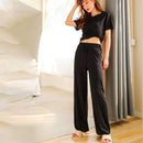 Women's Summer Cool Ice Silk Loose Pajama Homewear-SP205 - Tuzzut.com Qatar Online Shopping