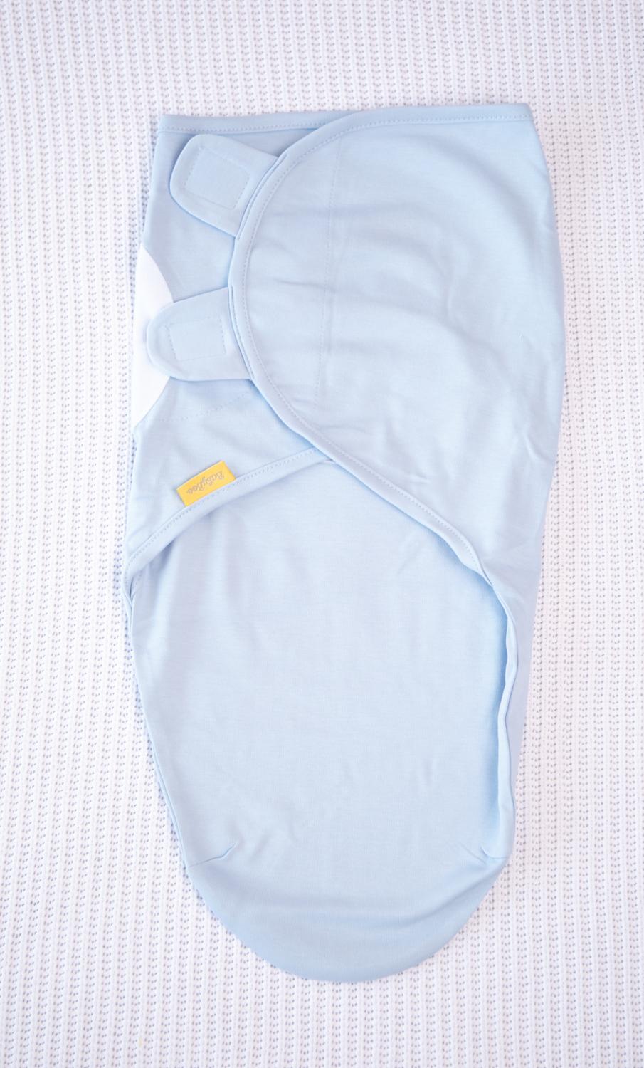 PERSONALISED BABY BLUE ORGANIC COTTON SWADDLEBOO 20511018 PERSONALISED BABY BLUE ORGANIC COTTON SWADDLEBOO 20511018