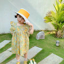 Girls Flowers Dress Fashion Cotton Summer Girls Dresses X3215715 - Tuzzut.com Qatar Online Shopping