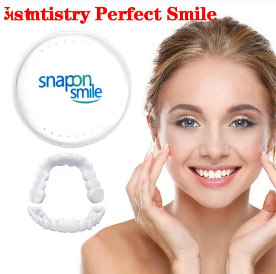 Snapon smile Tooth Instant Charming Smile Teeth Whitening Denture Teeth Comfortable Removable Veneers Cover Teeth Gigi Palsu