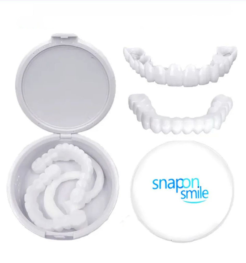 Snapon smile Tooth Instant Charming Smile Teeth Whitening Denture Teeth Comfortable Removable Veneers Cover Teeth Gigi Palsu - Tuzzut.com Qatar Online Shopping