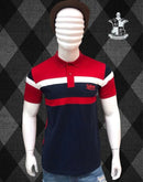 Urban Dominance Collar Pattern T-shirt AMG003 - Tuzzut.com Qatar Online Shopping