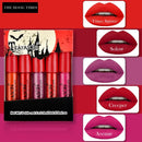 5pcs/set Waterproof Lipstick Sexy Vampire Lip Stick Matte Velvet Lipstick Lips Makeup Cosmetics Labiales Matte - Tuzzut.com Qatar Online Shopping