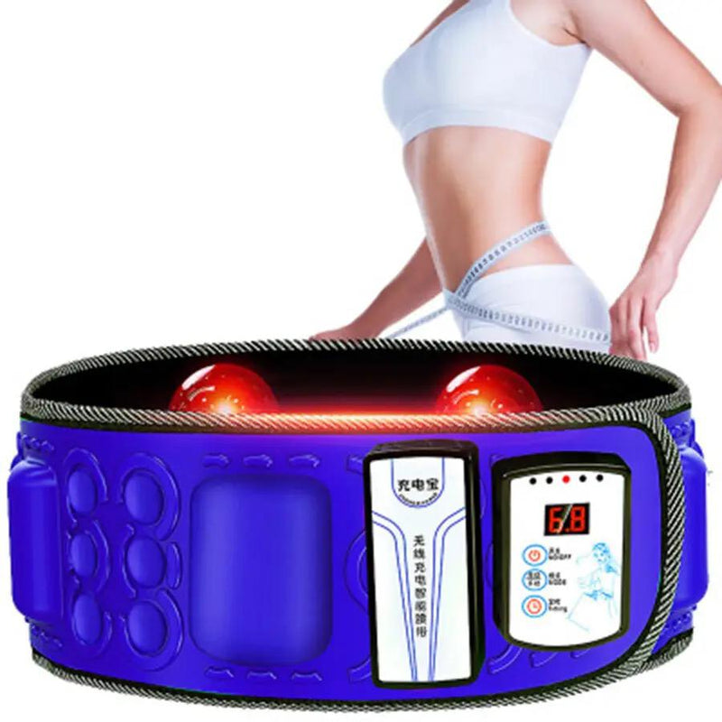X5 Sauna Heating Slimming Massager Belt Belly Waist Anti Cellulite Fat Burner Therapy Massage - Rechargeable - Tuzzut.com Qatar Online Shopping