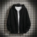 Men Coat Soft Warm Loose Plus Size Zip Up Winter Coat Autumn Coat for Home M S4614371 - Tuzzut.com Qatar Online Shopping