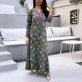 Moroccan Women Muslim Dubai Abaya Islamic Kaftan Party Long Maxi Dress Ramadan M S4467504 - Tuzzut.com Qatar Online Shopping