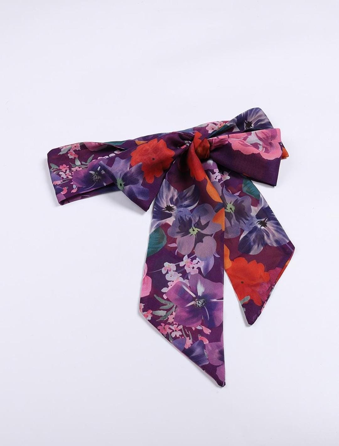 Floral-print one-shoulder chiffon dress S4655888 Floral-print one-shoulder chiffon dress S4655888