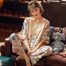 Women's Top & Pant Pajama Set - TK2447 - Tuzzut.com Qatar Online Shopping