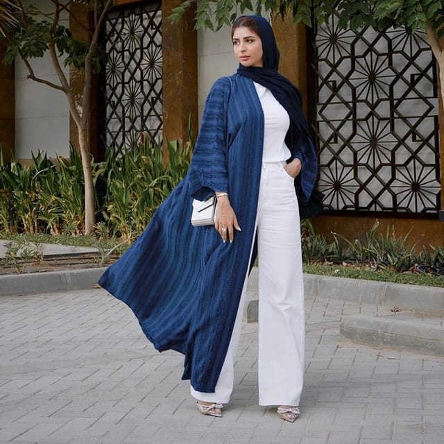Open Abaya Women Eid Turkey Kaftan Dubai Luxury Muslim Fashion Clothing Islam Robe Femme Musulmane African Dress Kimono Caftan M S4649484