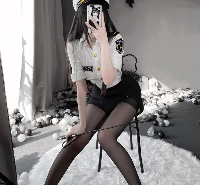 Sexy Lingerie Uniform Temptation Cosplay Police Women Costumes Secretary Erotic Outfit Roleplay Adult Flirting Hot Bed Passion M S4874273