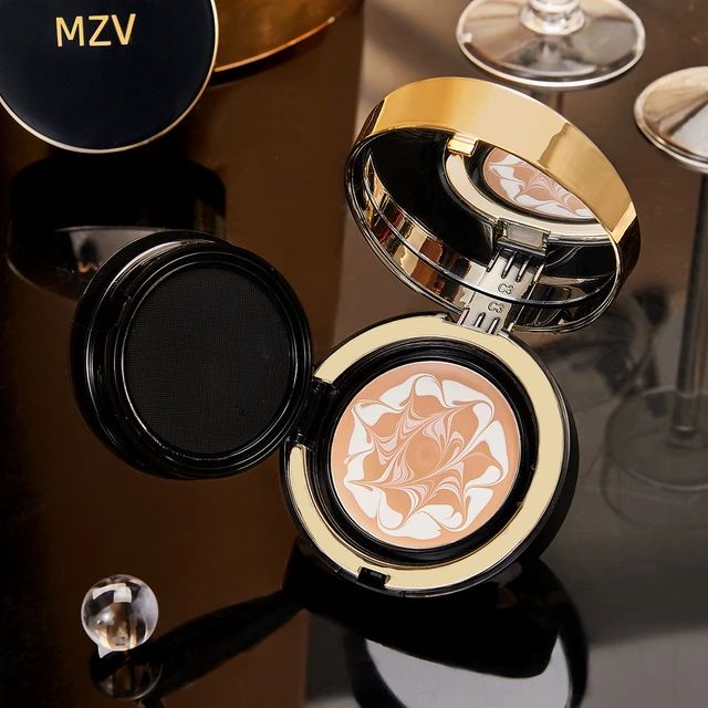 MZV Foundation Air Cushion Cream with Replacement Full Cover Oil Control Waterproof Face Base Makeup Banzou Concealer - Tuzzut.com Qatar Online Shopping