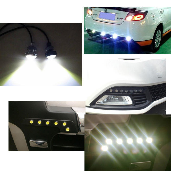 10W 12V LED Eagle Eye White Light Daytime Running DRL Tail Backup Led Lamp Bulbs DC - Tuzzut.com Qatar Online Shopping
