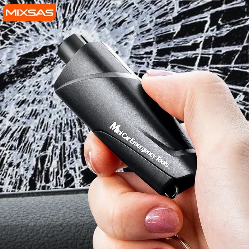 Auto 2-In-1 Mini Emergency Tool 017 Car Window Breaker Safety Hammer Multi-function Lifesaving Escape Device Built-in Cut Knife Auto 2-In-1 Mini Emergency Tool 017 Car Window Breaker Safety Hammer Multi-function Lifesaving Escape Device Built-in Cut Knife