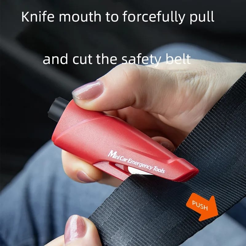 Auto 2-In-1 Mini Emergency Tool 017 Car Window Breaker Safety Hammer Multi-function Lifesaving Escape Device Built-in Cut Knife Auto 2-In-1 Mini Emergency Tool 017 Car Window Breaker Safety Hammer Multi-function Lifesaving Escape Device Built-in Cut Knife