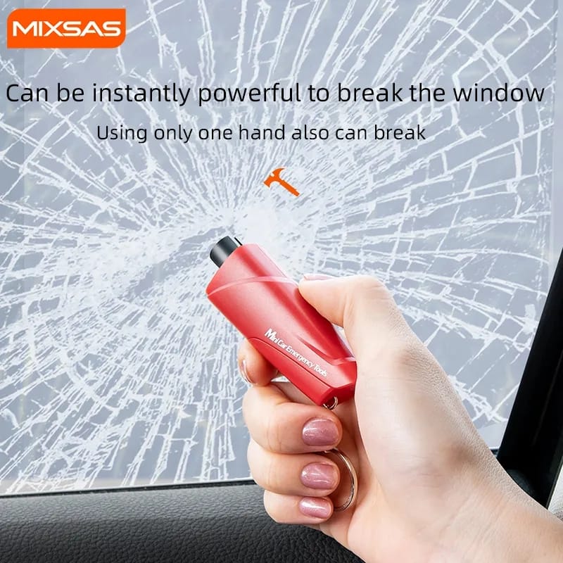 Auto 2-In-1 Mini Emergency Tool 017 Car Window Breaker Safety Hammer Multi-function Lifesaving Escape Device Built-in Cut Knife Auto 2-In-1 Mini Emergency Tool 017 Car Window Breaker Safety Hammer Multi-function Lifesaving Escape Device Built-in Cut Knife