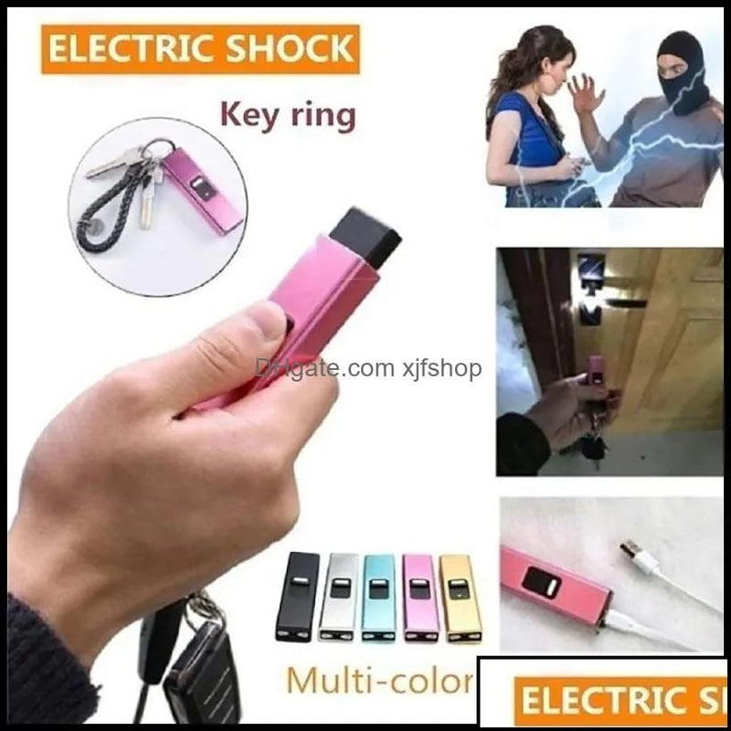 Mini Multi-function TW-1502-B Flashlight Usb Keychain Anti-wolf Safety Tools S4578199 - Tuzzut.com Qatar Online Shopping
