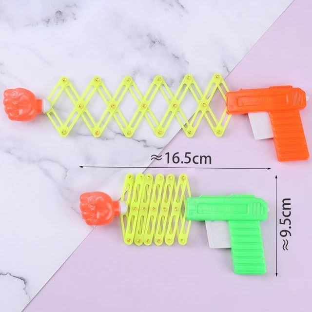 1PC Retractable Fist Shooter Trick Toy Gun Funny Child Plastic Toy Party Festival Gift For Fun Classic Elastic Telescopic Fist S4456712