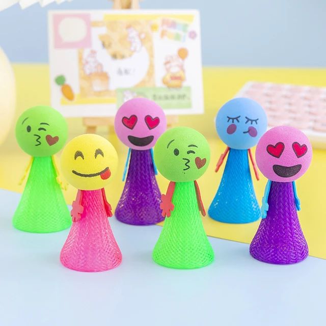 10pcs/lot Children's Toy Bouncing Elf Spring Man Great for Kids Party Favors Suprizes Pinata Fillers Carnival Prizes Toys Gift S4887994