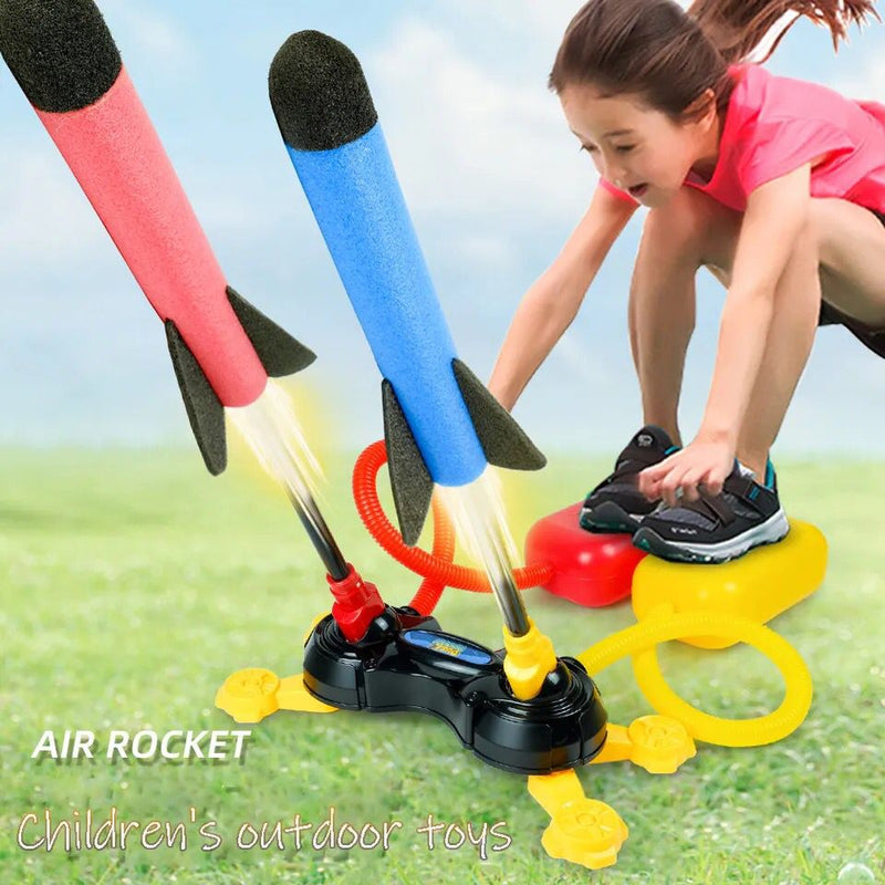 Children Outdoor Foot Launcher Eva Foam Cotton Material Soaring Rocket Parent Child Interaction Safety Sports Toys S3620935