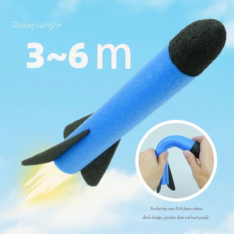 Children Outdoor Foot Launcher Eva Foam Cotton Material Soaring Rocket Parent Child Interaction Safety Sports Toys S3620935