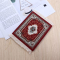 Persian Mini Woven Rug Mat Mousepad Retro Style Carpet Pattern Cup laptop PC Mouse Pad with Fring Home Office Table Decor Craft S4780621