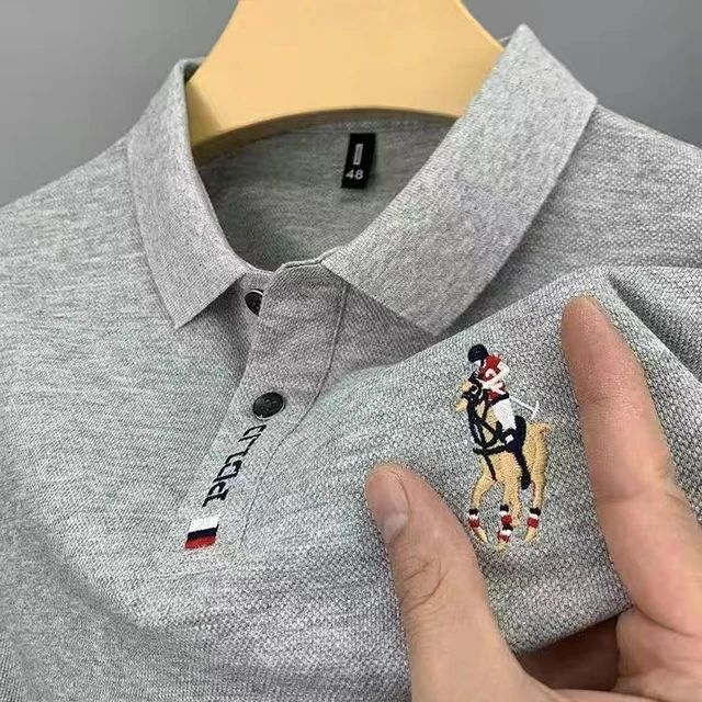 Men's Cotton Embroidered Business Short Sleeve POLO Shirt FT8890 Men's Cotton Embroidered Business Short Sleeve POLO Shirt FT8890