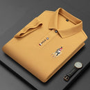Summer Breathable Jacket Luxury Men's Cotton Embroidered Business Short Sleeve POLO Shirt Solid Color Lapel Men Casual FT8890 - Tuzzut.com Qatar Online Shopping