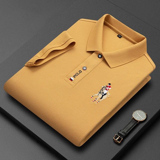 Men's Cotton Embroidered Business Short Sleeve POLO Shirt FT8890 Men's Cotton Embroidered Business Short Sleeve POLO Shirt FT8890