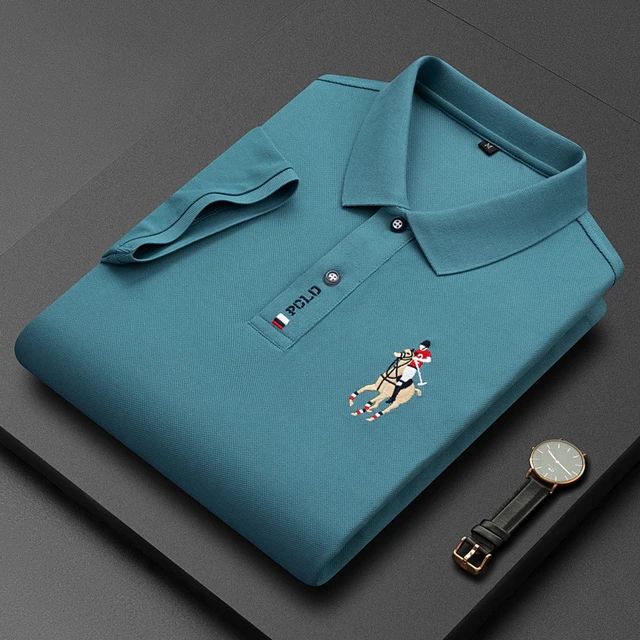 Men's Cotton Embroidered Business Short Sleeve POLO Shirt FT8890 Men's Cotton Embroidered Business Short Sleeve POLO Shirt FT8890