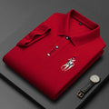 Summer Breathable Jacket Luxury Men's Cotton Embroidered Business Short Sleeve POLO Shirt Solid Color Lapel Men Casual FT8890